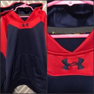 Under Armour Red and Navy Pullover